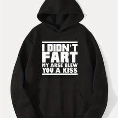 Funny Meme I Didn't Fart Print Hoodie Men's Winter Streetwear