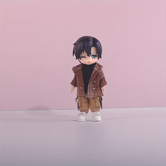 1 Pc Plaid Jacket for Dolls OB11 Coat Holiday Christmas Dress