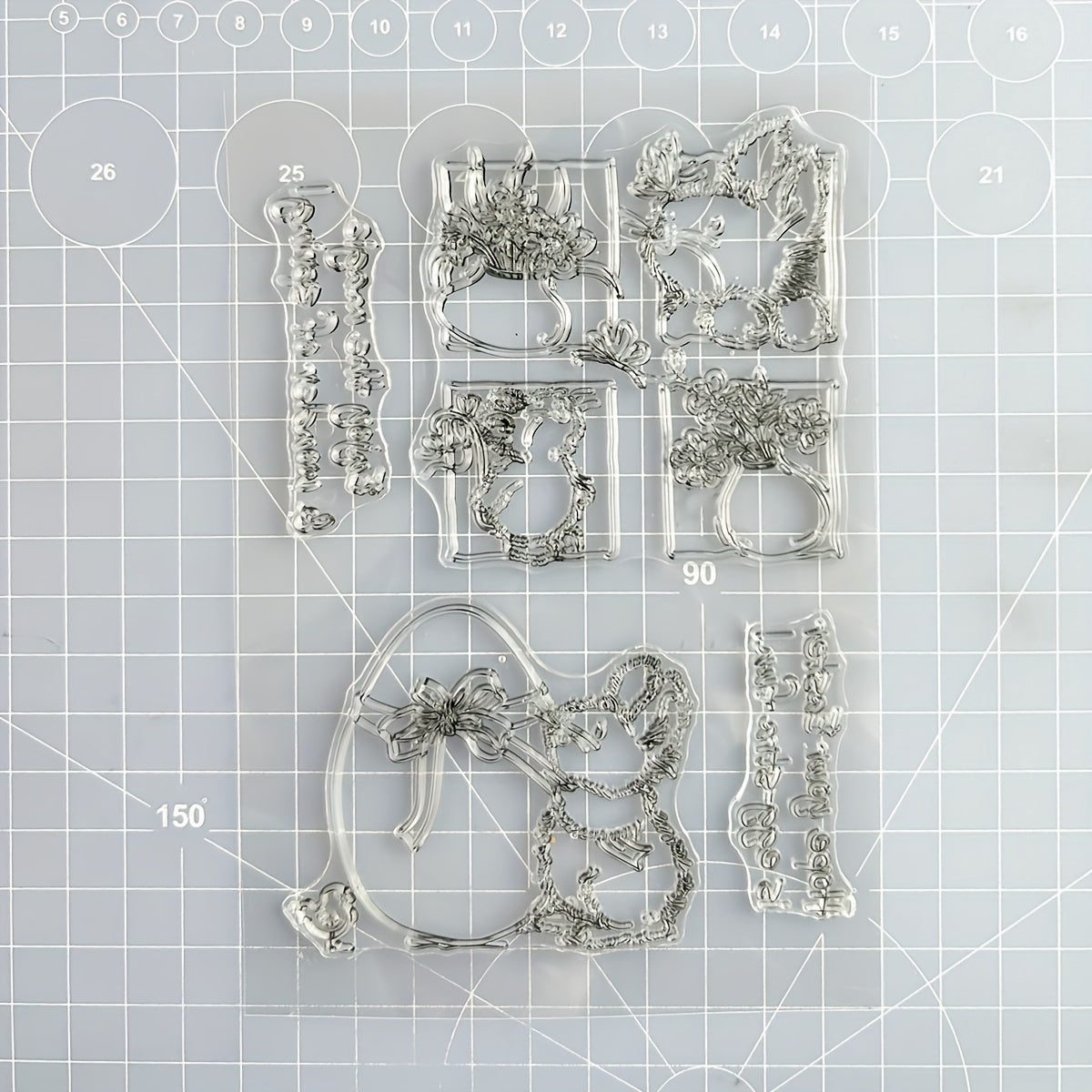 Easter Cartoon Clear Stamp Set