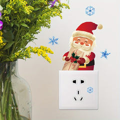 Christmas Glow in the Dark Santa Claus Wall Sticker