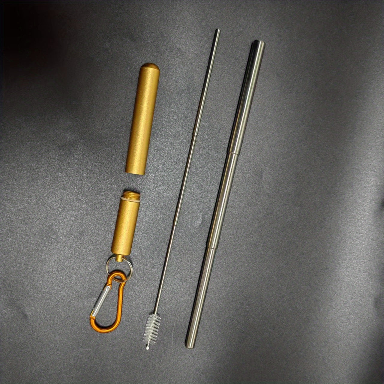 304 Stainless Steel Retractable Coffee Straw Telescopic Milk Tea Stirring Straw