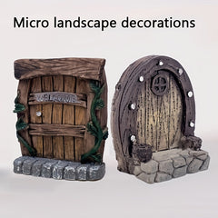 1pc Resin Fairy Garden Window Bonsai Figure DIY Craft Dollhouse Decoration