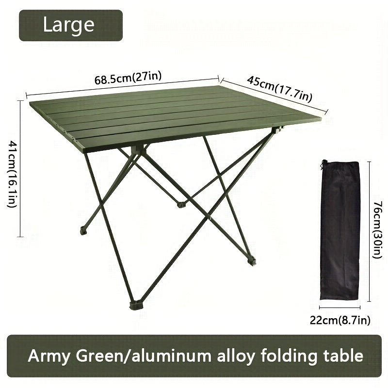 Lightweight Aluminum Table for Outdoor Camping Picnic Barbecue