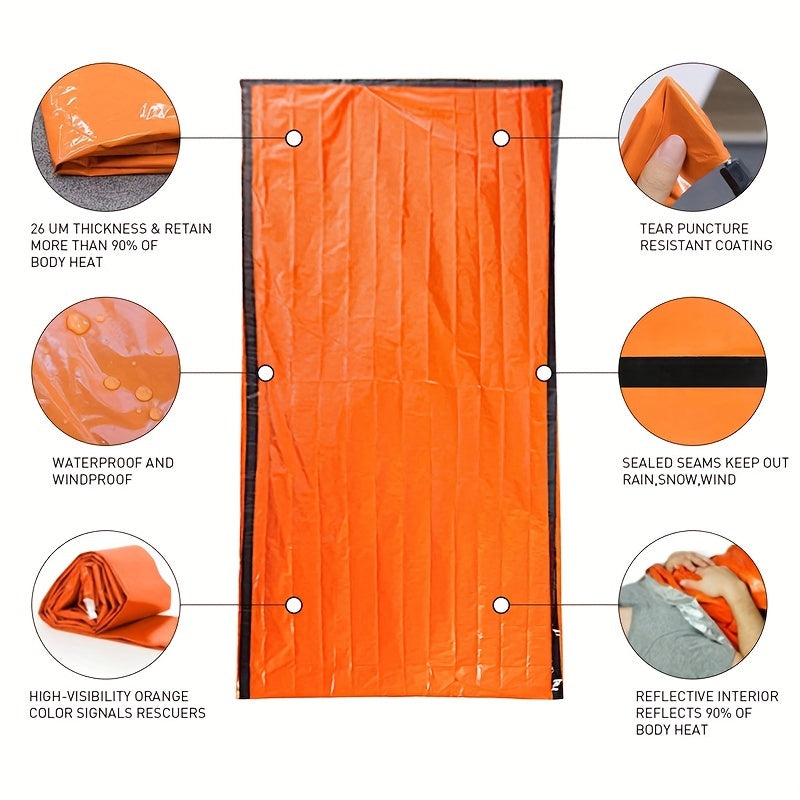 First Aid Sleeping Bag Outdoor Portable PE Aluminum Film Insulation