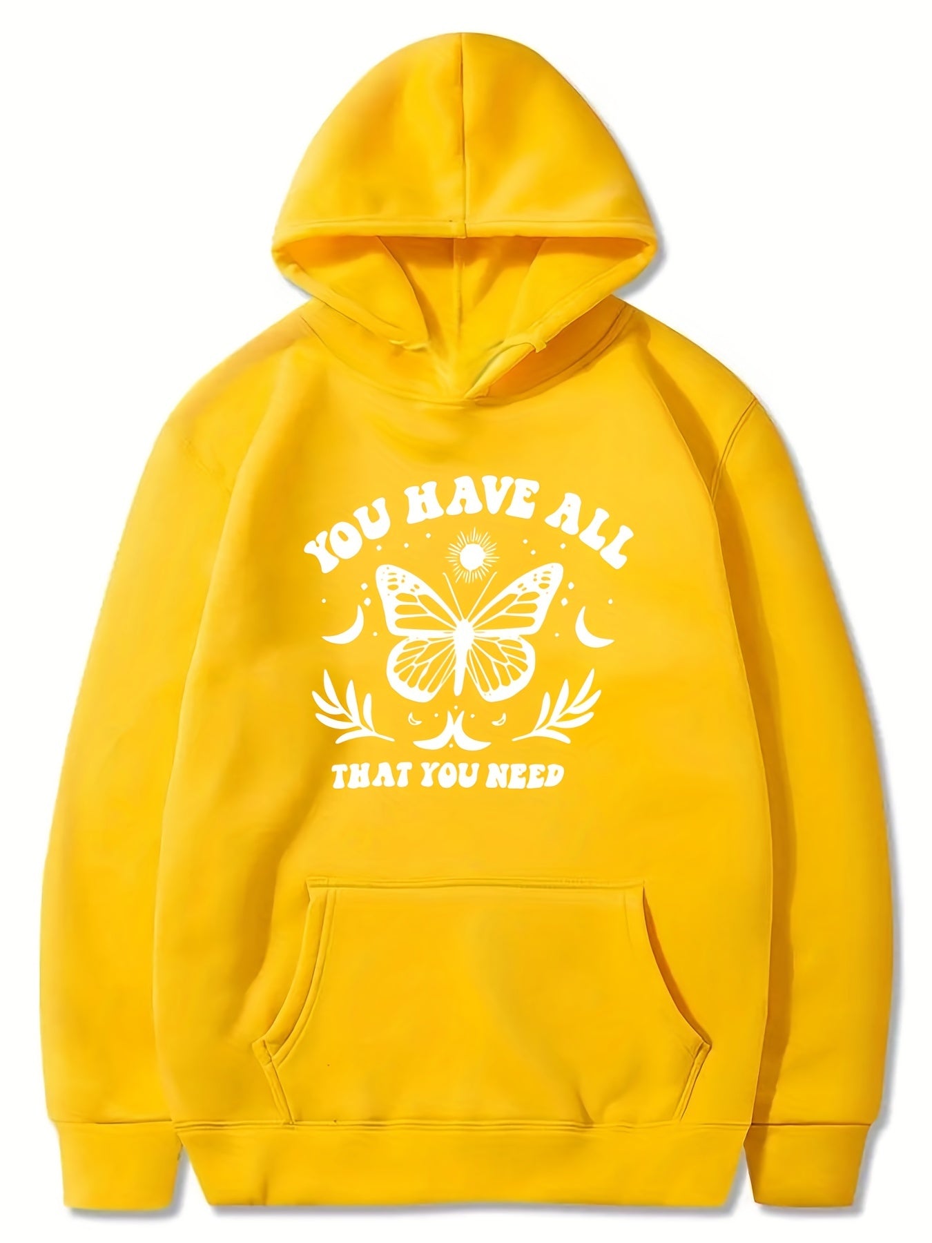Girls Butterfly Hoodie Comfy Long Sleeve Sweatshirt