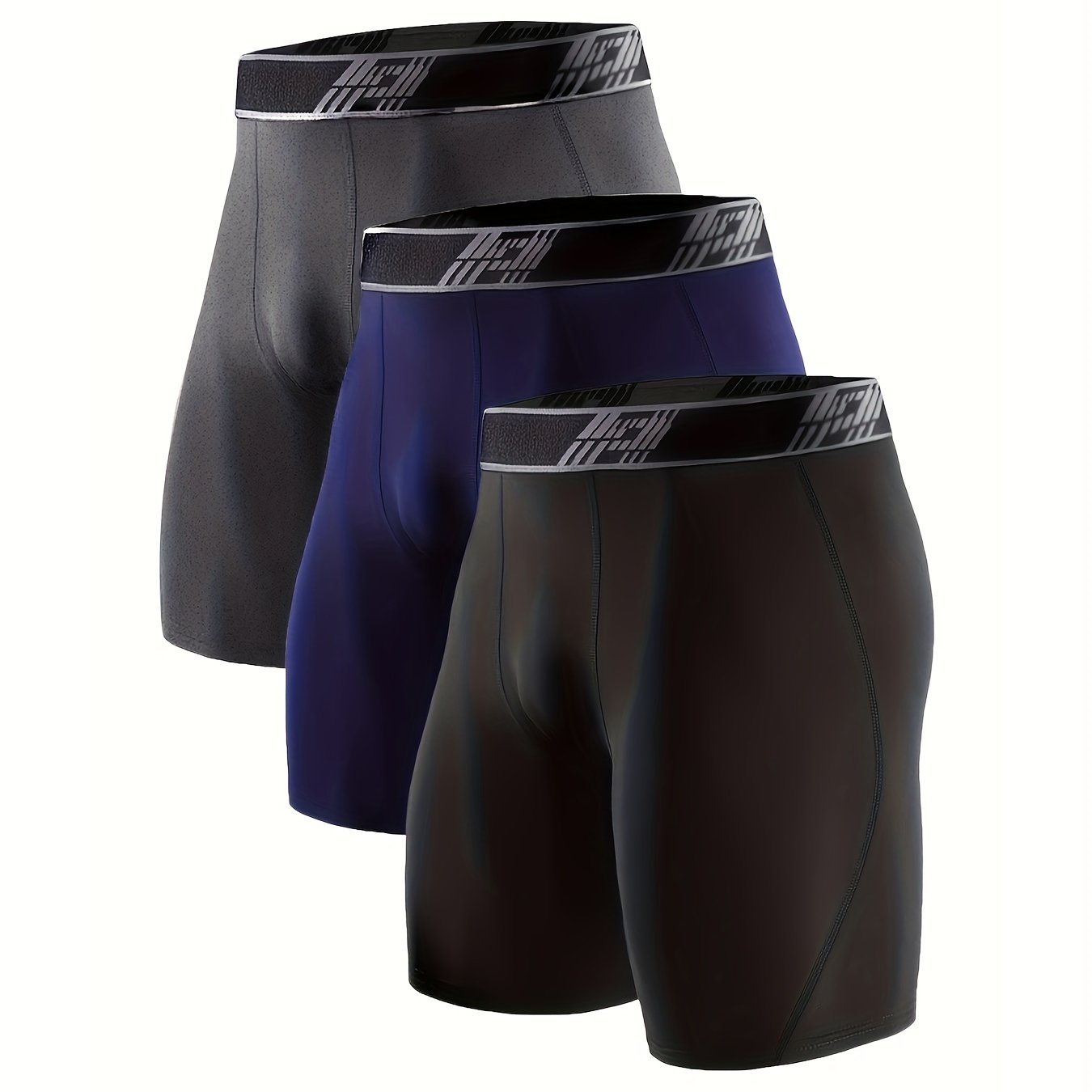 HOPLYNN 3 Packs Men's Stretch Running Shorts Underpants