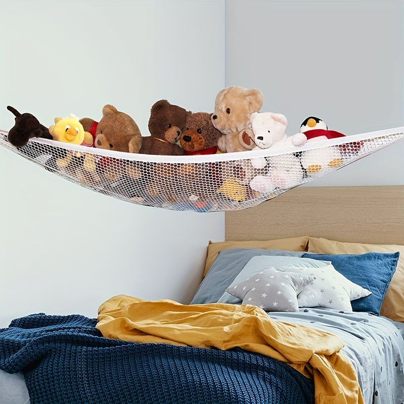 Stuffed Animal Toy Hammock Wall Corner Mesh Toy Net