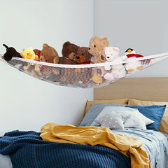 Stuffed Animal Toy Hammock Wall Corner Mesh Toy Net