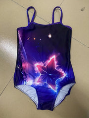 Toddler Girls Mermaid Print One Piece Swimsuit