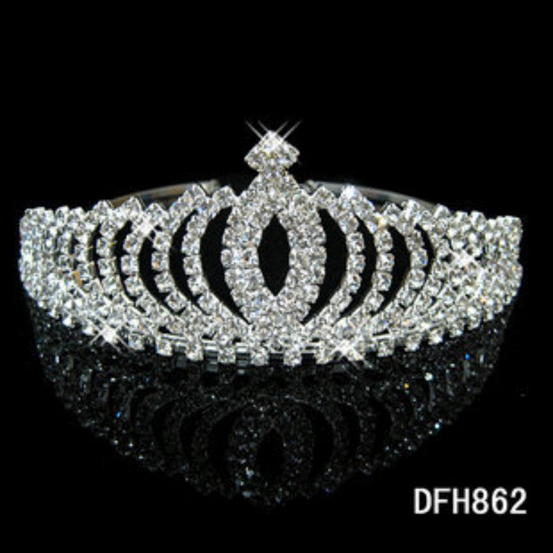 Silver Wedding Baroque Crown Bride Crowns And Tiaras