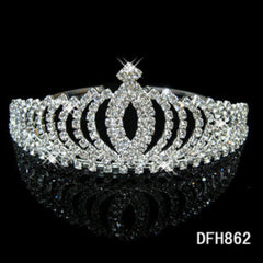 Silver Wedding Baroque Crown Bride Crowns And Tiaras