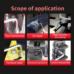 Red Hexagonal Wrench Set Tool for Car Repairing