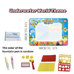 Kids Watercolor Canvas Painting Set - Dinosaur & Vehicle Designs - Ages 3+