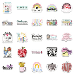 Thanksgiving Teacher Stickers (50 Sheets) - Ideal Gift for Notebook Decoration