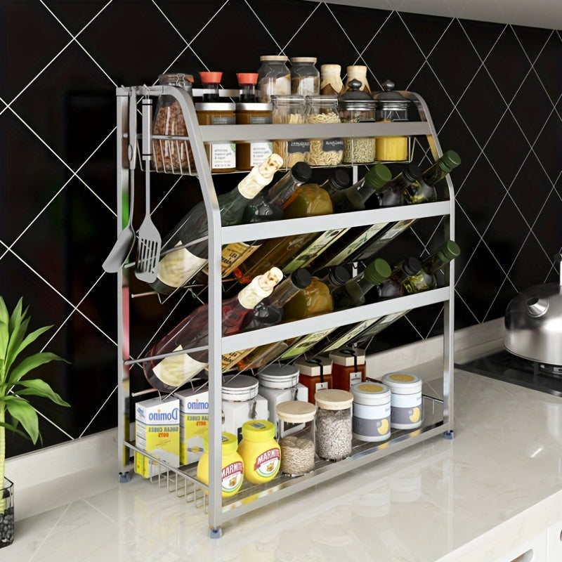 Stainless Steel Spice Rack 3 Tier Organizer for Kitchen Cabinet