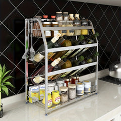 Stainless Steel Spice Rack 3 Tier Organizer for Kitchen Cabinet