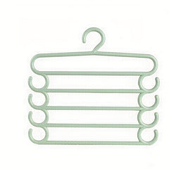 Plastic Clothes Hanger Home Storage Pants Rack Colorful Five-layer Towel Hanging