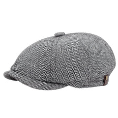 Men's Patchwork Newsboy Cap