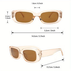 Clear Frame Sunglasses Casual Gradient Glasses UV400
