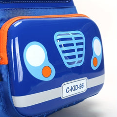Kids Cartoon Bus Backpack Casual School Bag Travel Bag