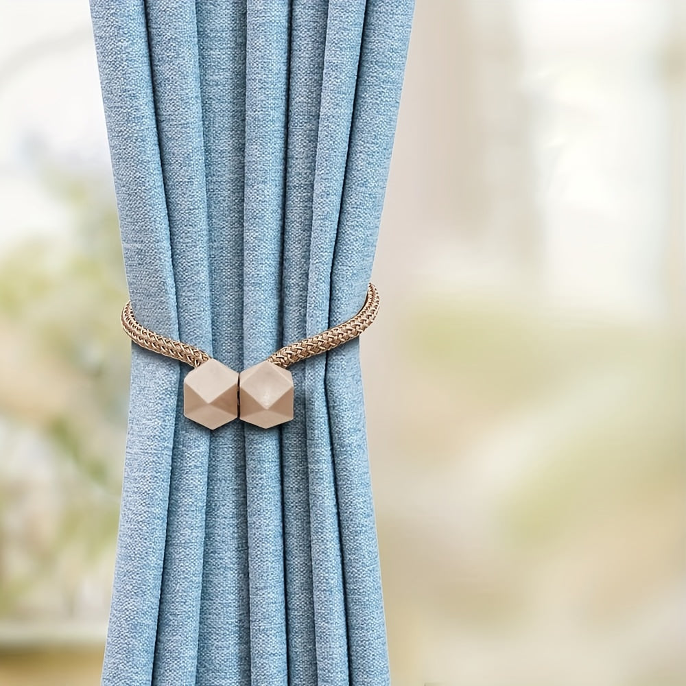 2pcs Curtain Ties Magnets Curtain Tieback For Bedroom Living Room