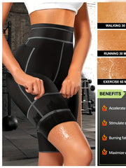 Women's Neoprene Sauna Sweat Shorts Weight Loss Body Shaper Yoga Leggings