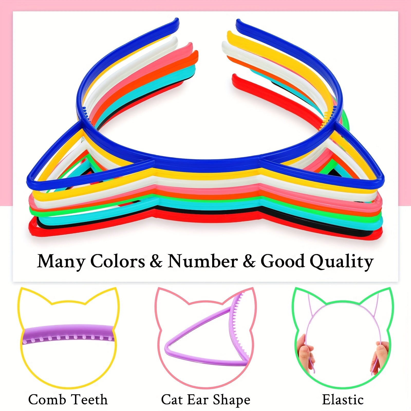 Cat Ear Hairbands Party Decorations Bunny Bow Headwear for Girls