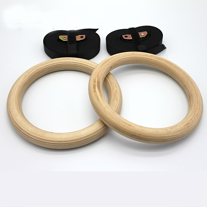 Adjustable Gymnastic Rings - Fitness Hanging Ring Equipment
