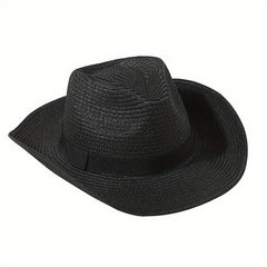 Vintage Style Sun Hat Solid Jazz Fedora Cap Beach Hats For Women Men