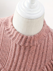 Girls Ruffle Trim Sweater Dress for Autumn Winter