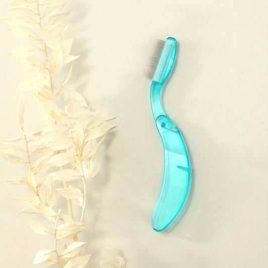 Metal Folding Eyelash Comb for Grooming Eyebrow & Eyelash