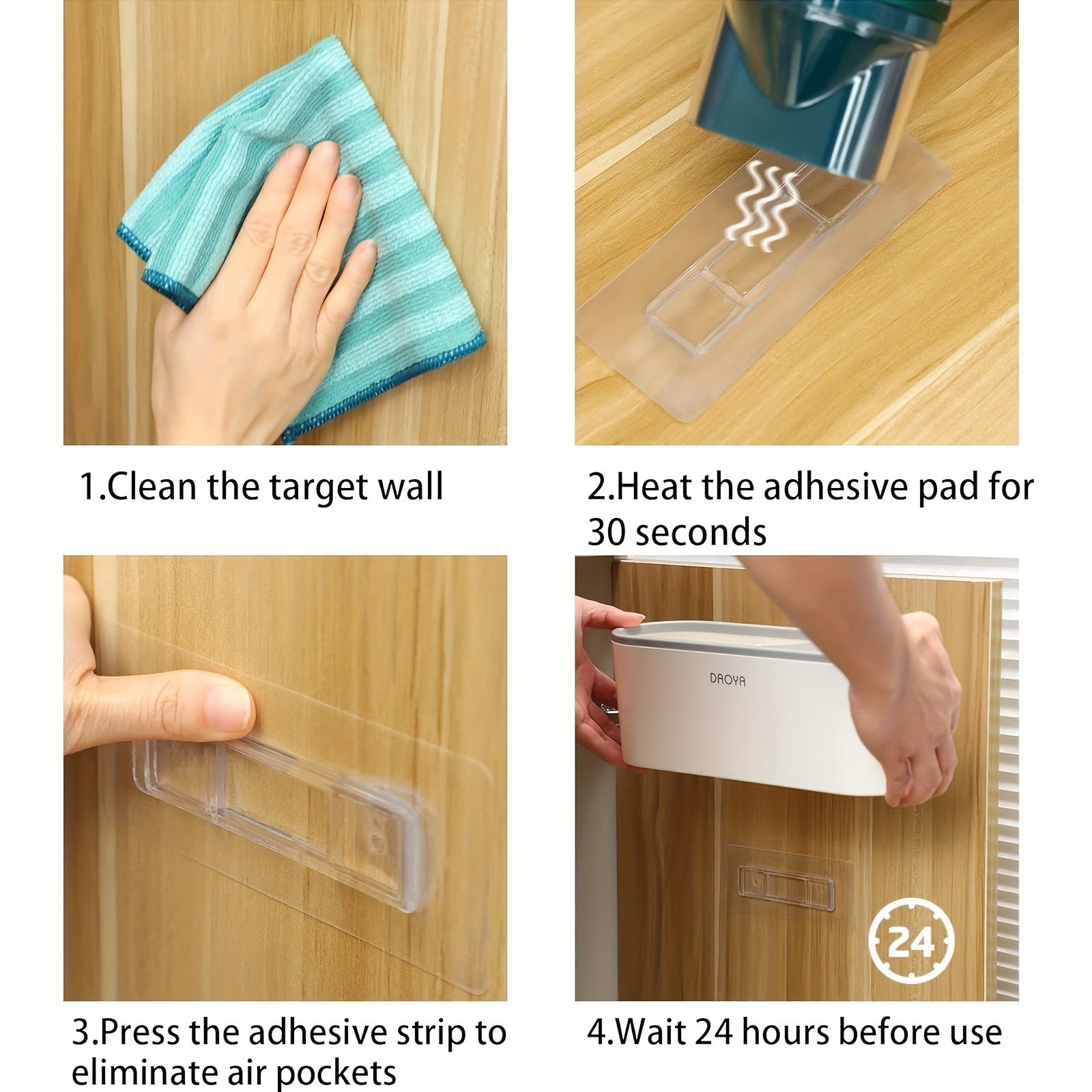 Hair Dryer Holder Bathroom Organizer Inside Cabinet Door Hot Tool Holder
