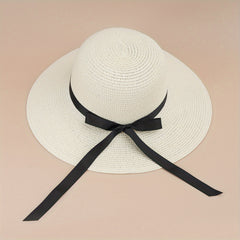 Foldable Straw Hat All-match Beach Sun Bucket Hat
