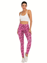 Sexy Lips Print Leggings High Waist Slim Leggings