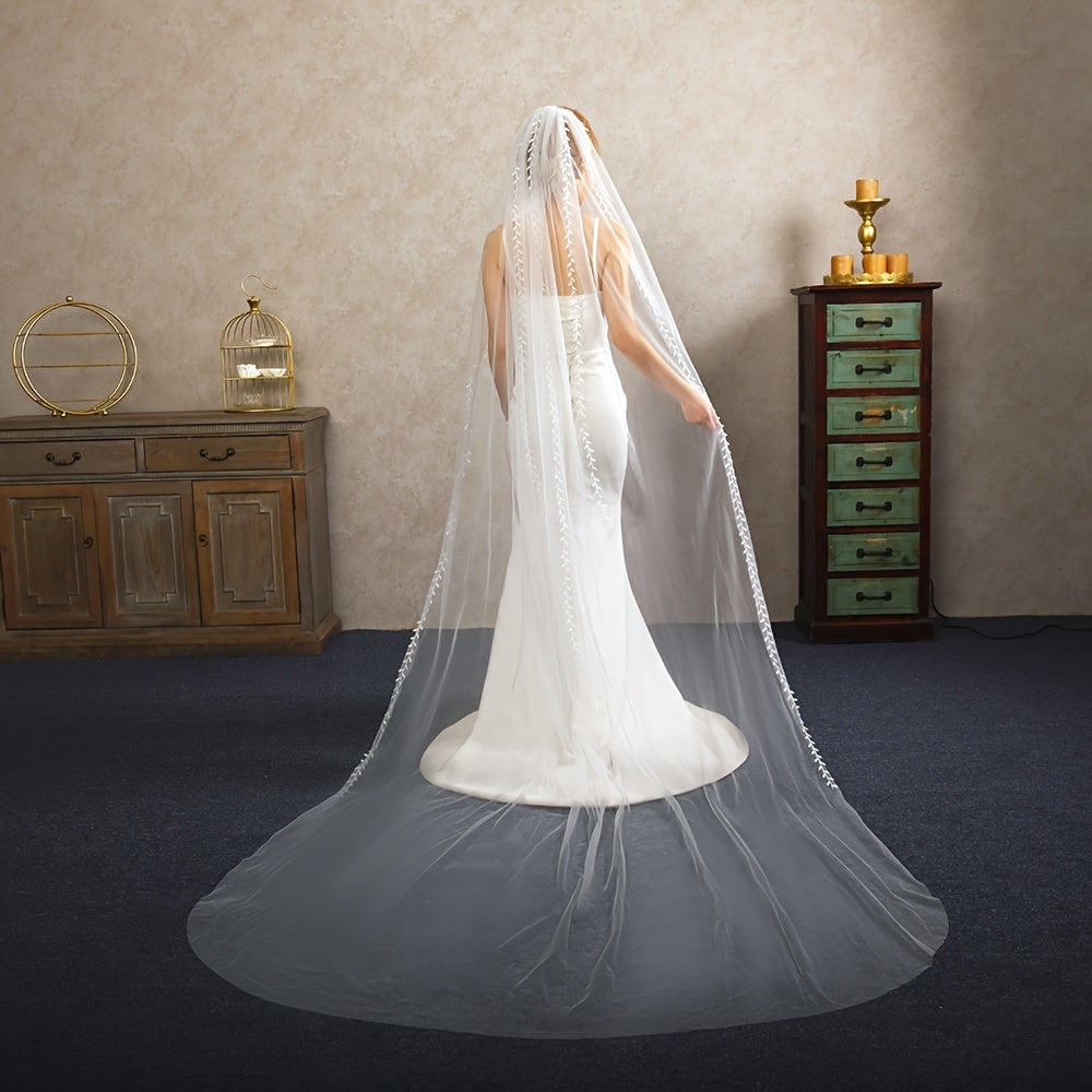 Romantic Lace Bridal Gown & Veil Vintage Wedding Dress