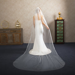 Romantic Lace Bridal Gown & Veil Vintage Wedding Dress