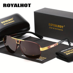 RoyalHot Men's Polarized Sunglasses Metal Frame Mixed Driving