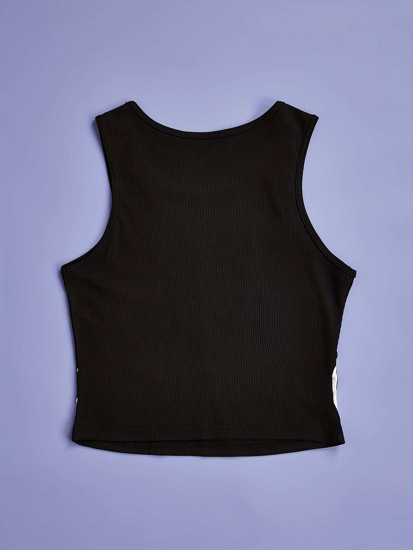 Skeleton Print Tank Top Crew Neck Summer Sleeveless Top