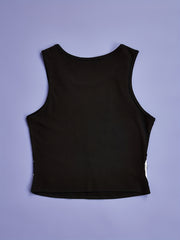Skeleton Print Tank Top Crew Neck Summer Sleeveless Top