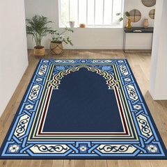 Large Vintage Floral Prayer Rug Non-Slip Mat
