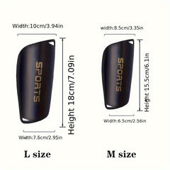 2 Pairs Football Training Socks & Leg Pads Sports Protective Gear