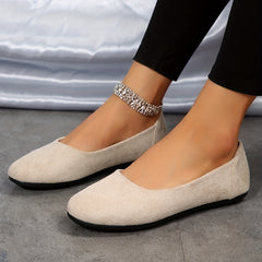 Women's Soft Sole Flat Shoes Casual Slip On Outdoor Shoes