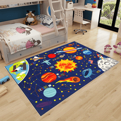 Soft Fluffy Solar System Large Carpet Area Carpet Living Room Bedroom