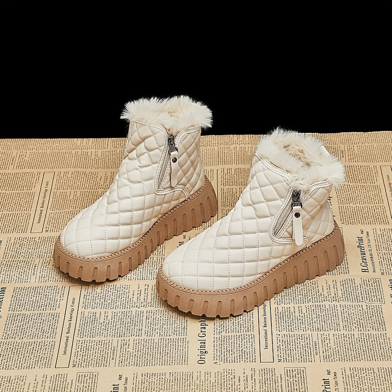 Women's Non slip Thickened Medium Tube Snow Boots