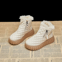 Women's Non slip Thickened Medium Tube Snow Boots