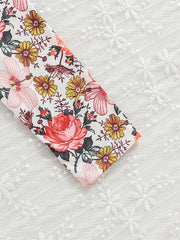 Autumn Flower Graphic Baby Long Creeper Bodysuit