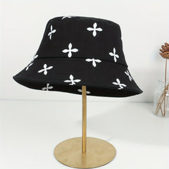 Floral Print Bucket Hat Wide Brim Sun Hat for Women