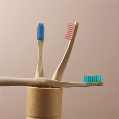 6 Pcs Bamboo Toothbrushes for Superior Oral Care