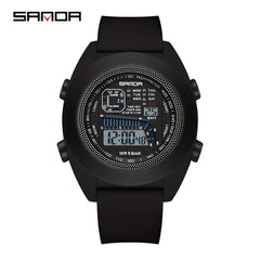 Sanda Electronic Digital Led Boy s Waterproof Sports Watch