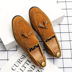Men's Vintage Tassel Loafers Smart Casual Dress Shoes